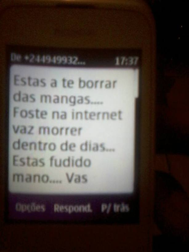 Manuel das Mangas Ameaça SMS 01